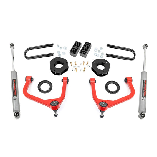 ROUGH COUNTRY 3.5 Inch Lift Kit | Chevy Silverado 1500 2WD/4WD (2025-2026) | 110430RED