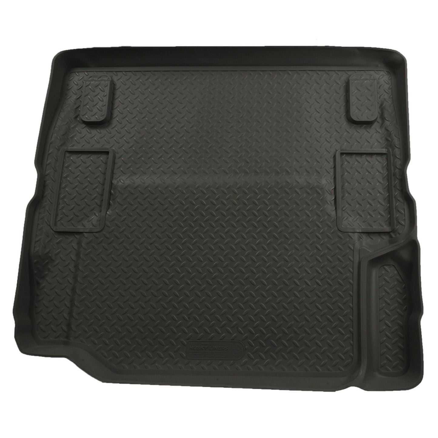 Husky Liners | Classic Style Cargo Liner For 2007-2010 Jeep Wrangler 2 Door Husky Liners | 20521 - durable black liner.