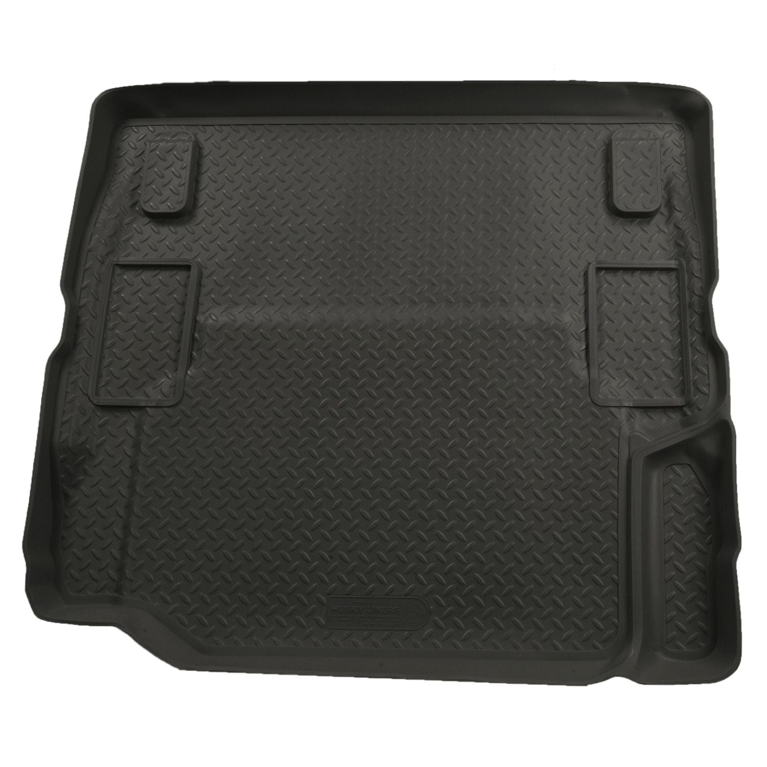 Husky Liners | Classic Style Cargo Liner For 2007-2010 Jeep Wrangler 2 Door Husky Liners | 20521 - durable black liner.