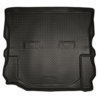Husky Liners | Classic Style Cargo Liner For 2011-2018 Jeep Wrangler JK 2 Door Husky Liners | 20541, durable black rubber mat.