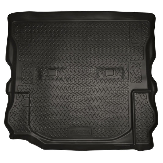Husky Liners | Classic Style Cargo Liner For 2011-2018 Jeep Wrangler JK 2 Door Husky Liners | 20541, durable black rubber mat.