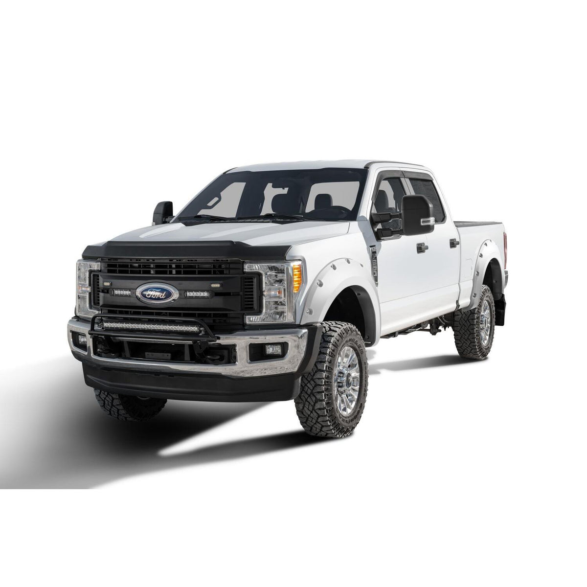 BUSHWACKER | Pocket/Rivet 4-Piece Fender Flare Set | 2020-22 Ford F-350  2020-22 Ford F-250 | 20942-12