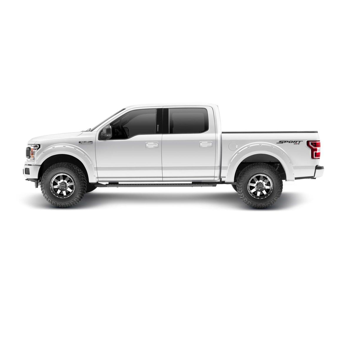 BUSHWACKER | Pocket/Rivet 4-Piece Fender Flare Set | 2018-20 Ford F-150 | 20945-12