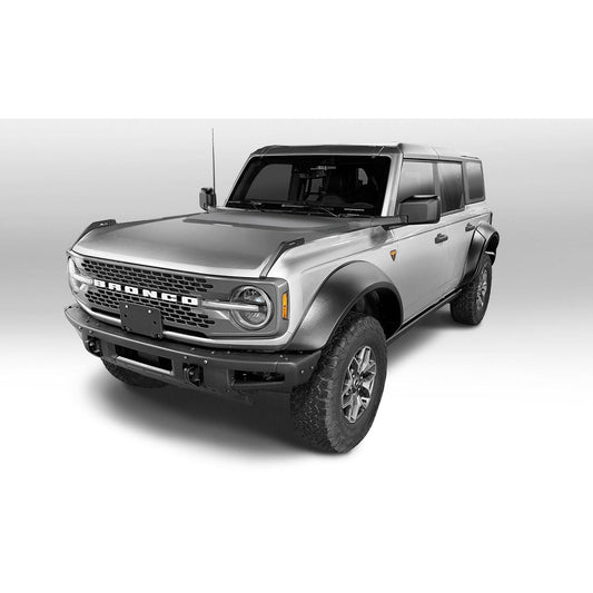 Bushwacker Fender Flares for Black Extendafender Style Smooth Finish 4-Piece Fender Flare Set For 2021-2023 Ford Bronco, 4-DR