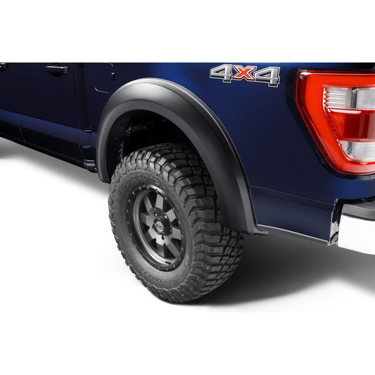 Bushwacker Fender Flares for Black Extendafender Style Smooth Finish 4-Piece Fender Flare Set For 2021-2026 Ford F150 Will No