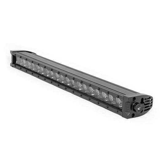 ROUGH COUNTRY 20 Inch Black Series LED Light Bar | Single Row | Amber DRL | 70720BLDRLA