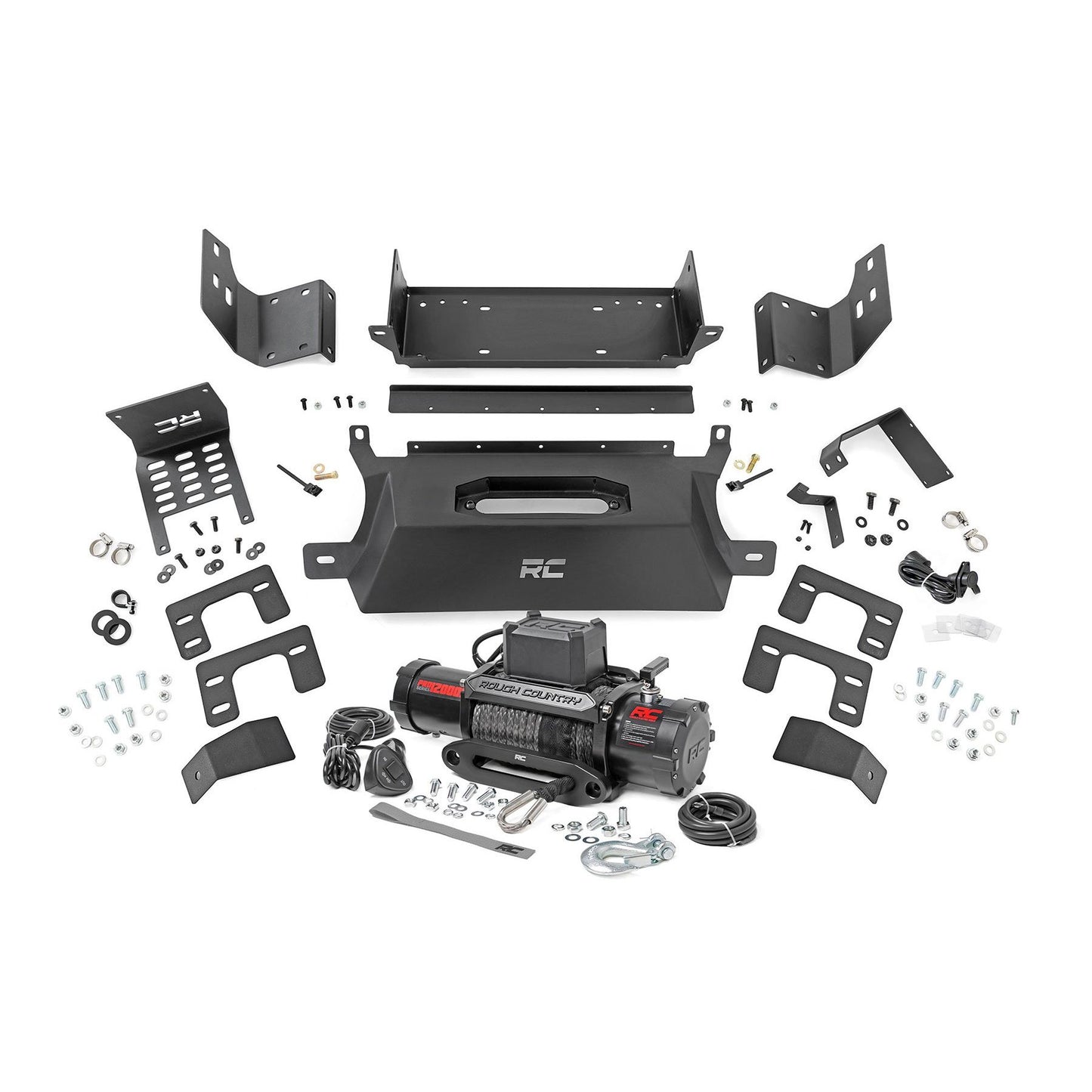 ROUGH COUNTRY Hidden Winch Mount | 12000S | Ford Bronco 4WD (2021-2025) | 51059