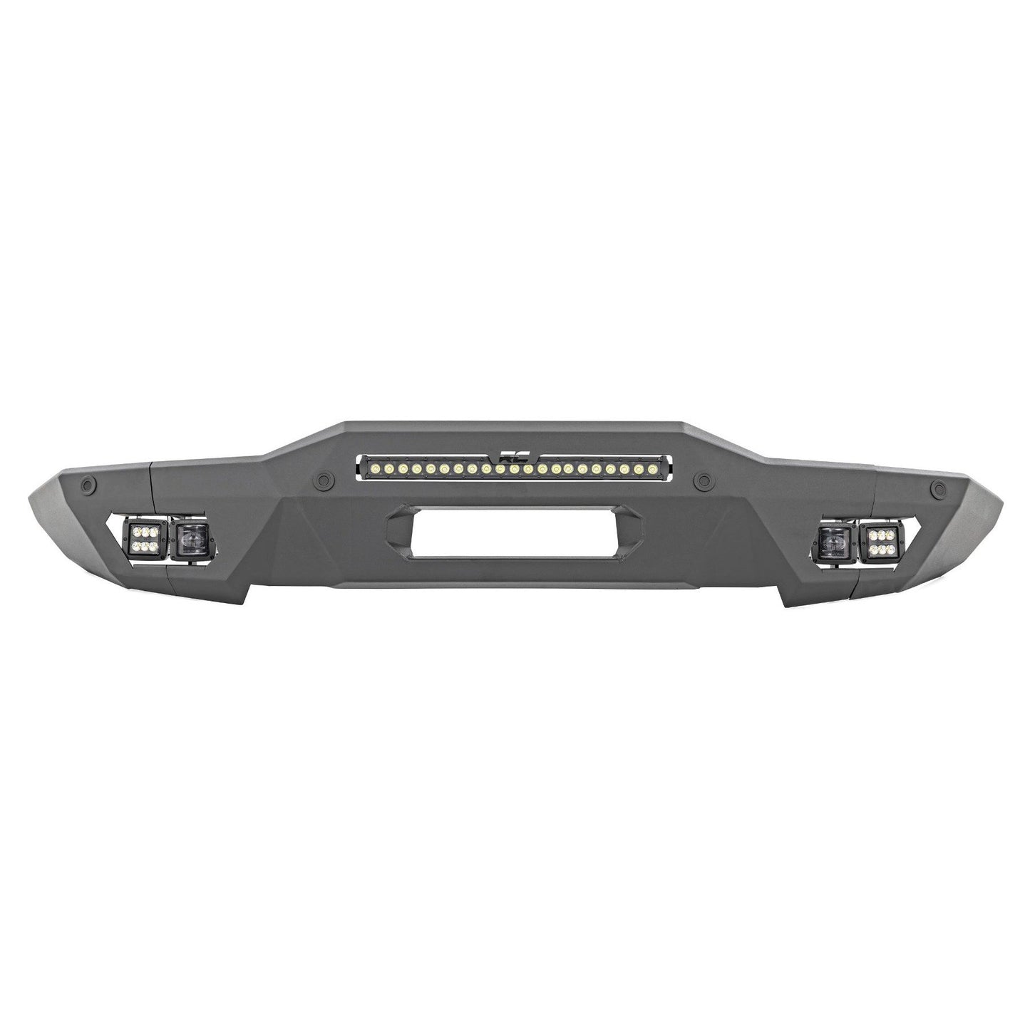 ROUGH COUNTRY Front Bumper | Modular | Full Wings | Flood | Fog | Ford Bronco 4WD (21-25) | 51076