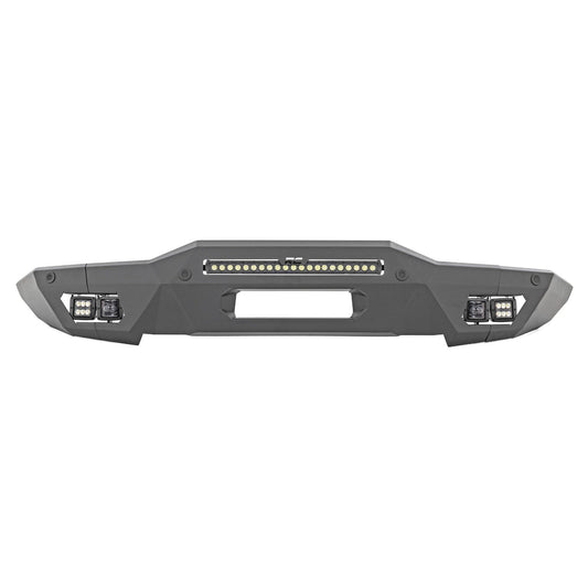 ROUGH COUNTRY Front Bumper | Modular | Full Wings | Flood | Fog | Ford Bronco 4WD (21-25) | 51076