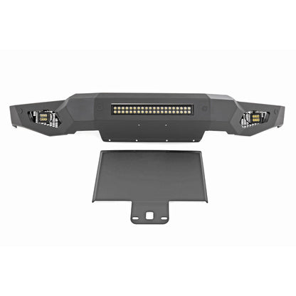 ROUGH COUNTRY High Clearance Front Bumper | LED Lights & Skid Plate | Ford F-150 (21-23) | 10809A