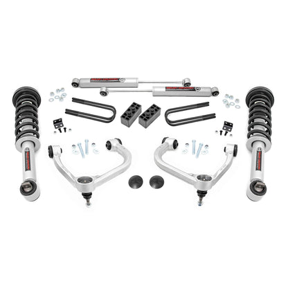 ROUGH COUNTRY | 3 Inch Lift Kit  Forged UCA  N3 Struts  Ford F-150 4WD (2021-2026) | 41431