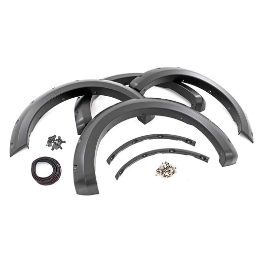 ROUGH COUNTRY Pocket Fender Flares | A3 Space White | Ford F-150 2WD/4WD (2021-2025) | F-F20911B-A3