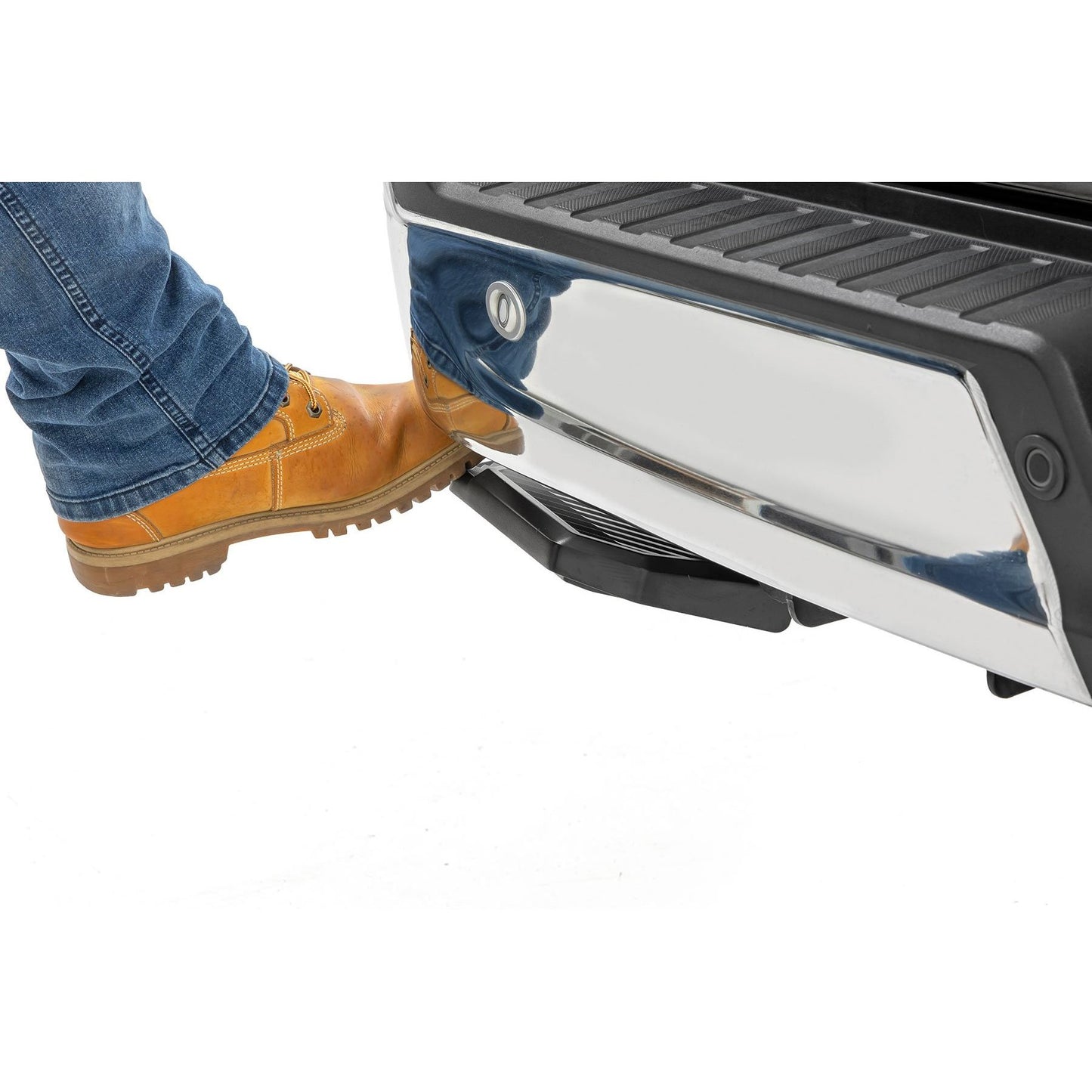 ROUGH COUNTRY Retractable Bed Step | Manual Pull | Ford F-150 (21-25)/F-150 Lightning (22-25)  | PW049807