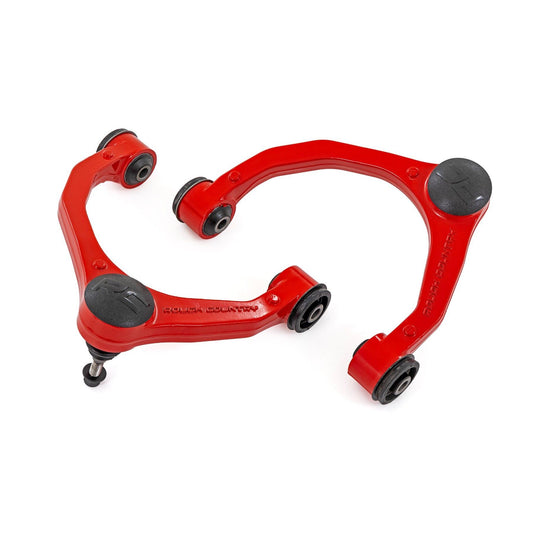 ROUGH COUNTRY Red Forged Upper Control Arms | OE Upgrade | Ford F-150 2WD/4WD (2021-2025) | 51037RED