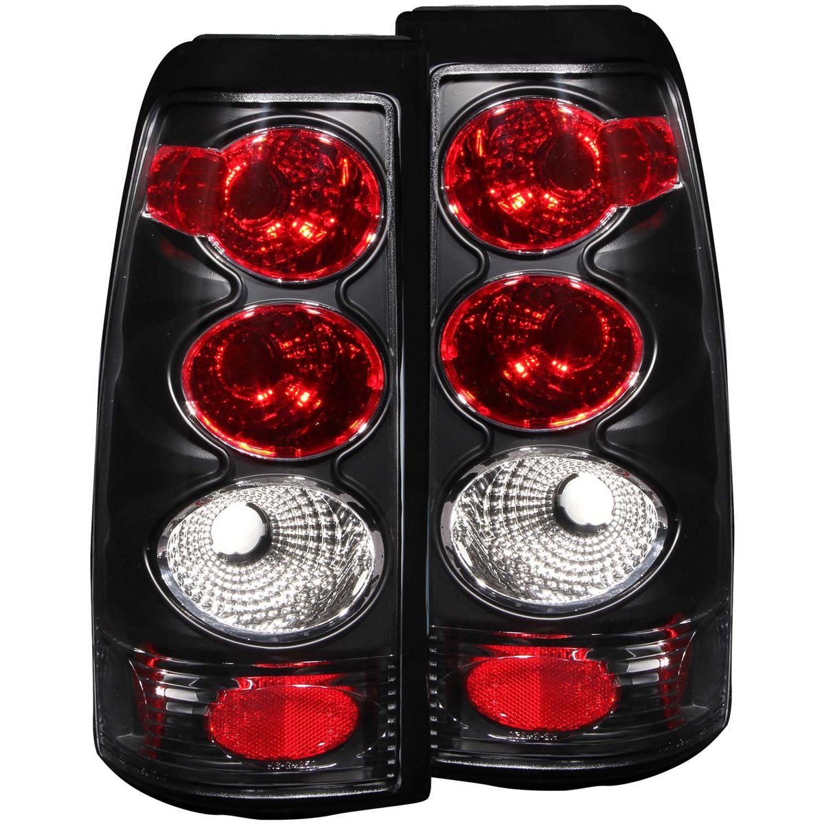 ANZO USA ZUKT_211025 Anzo ZUKT_211025 Tail Light Assembly Clear Lens Black Housing