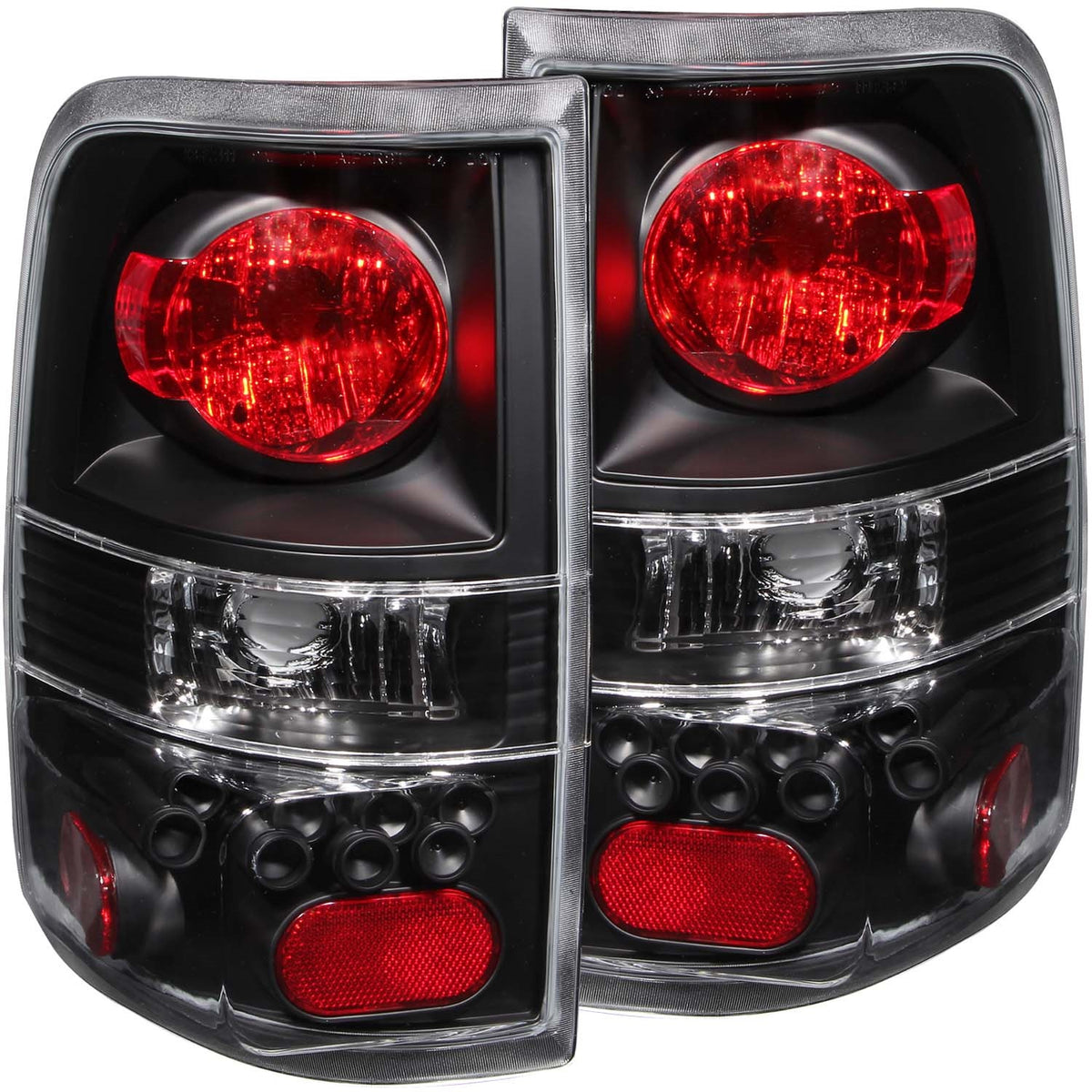 ANZO USA ZUKT_211060 Anzo ZUKT_211060 Tail Light Assembly Clear Lens Black Housing