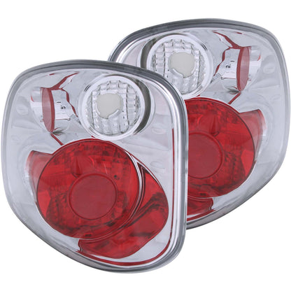 ANZO USA ZUKT_211066 Anzo ZUKT_211066 Tail Light Assembly Clear Lens Chrome Housing