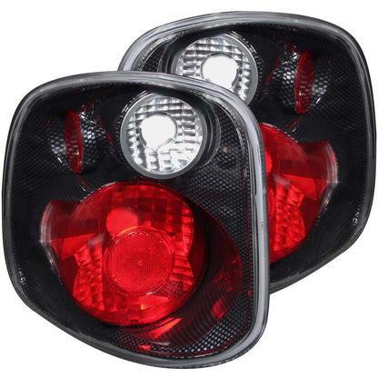 ANZO USA ZUKT_211067 Anzo ZUKT_211067 Tail Light Assembly Clear/Red Lens Carbon