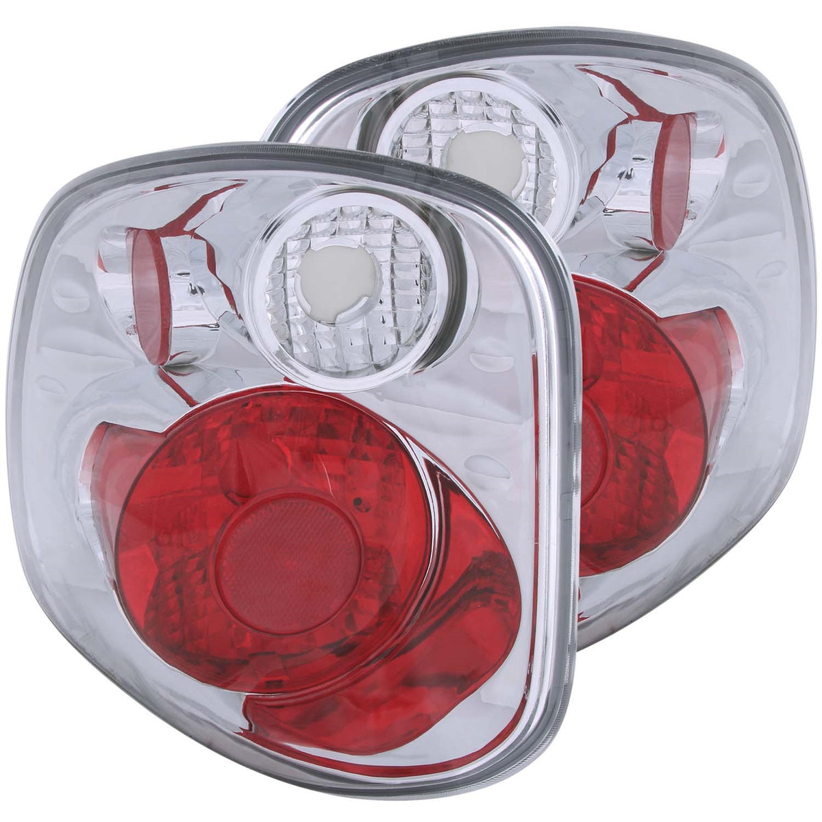 ANZO USA ZUKT_211068 Anzo ZUKT_211068 Tail Light Assembly Clear Lens Chrome Housing