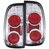 Anzo USA | Tail Light Assembly Clear Lens Chrome Housing Pair | Fits Tundra | 211125