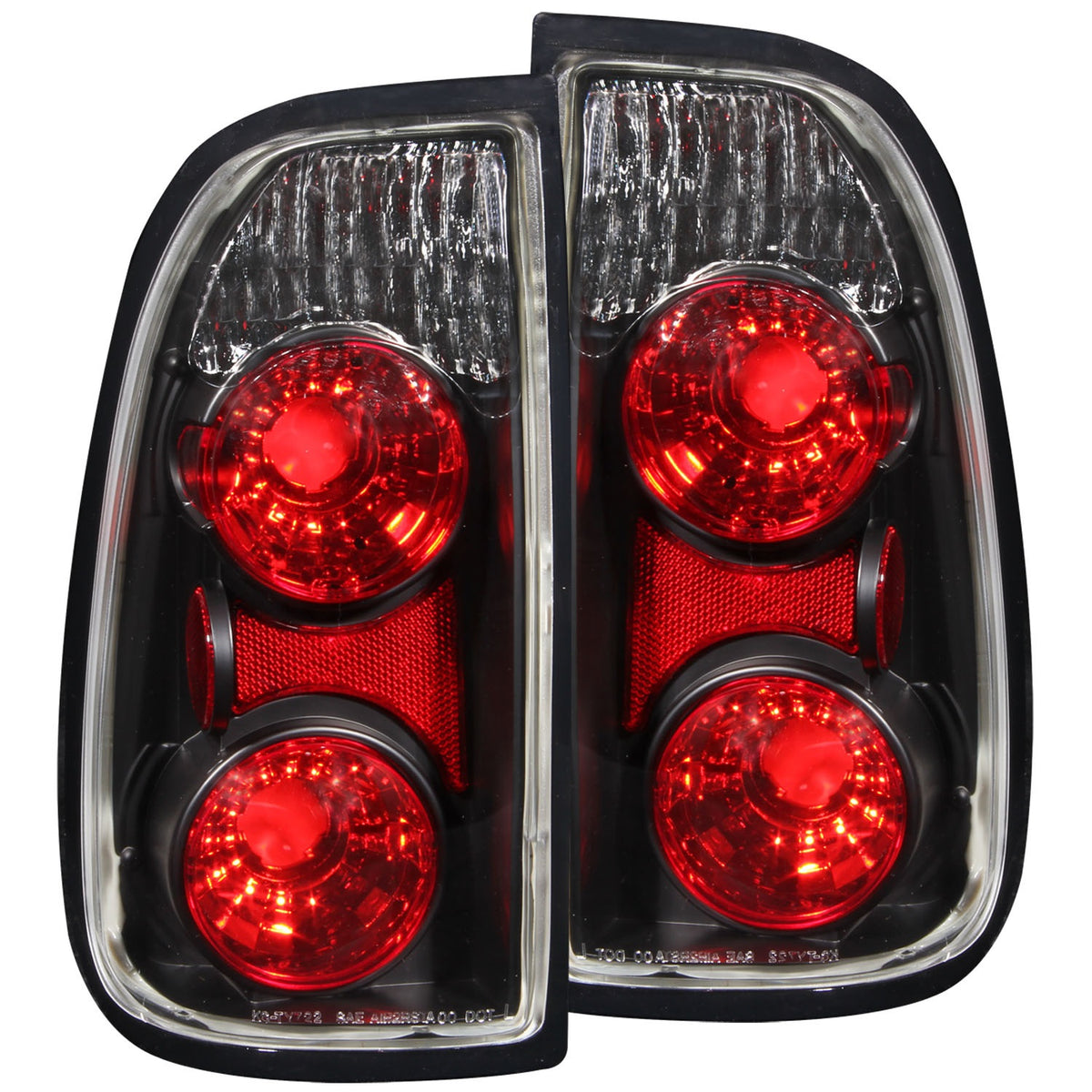 ANZO USA ZUKT_211126 Anzo ZUKT_211126 Tail Light Assembly Clear Lens Black Housing