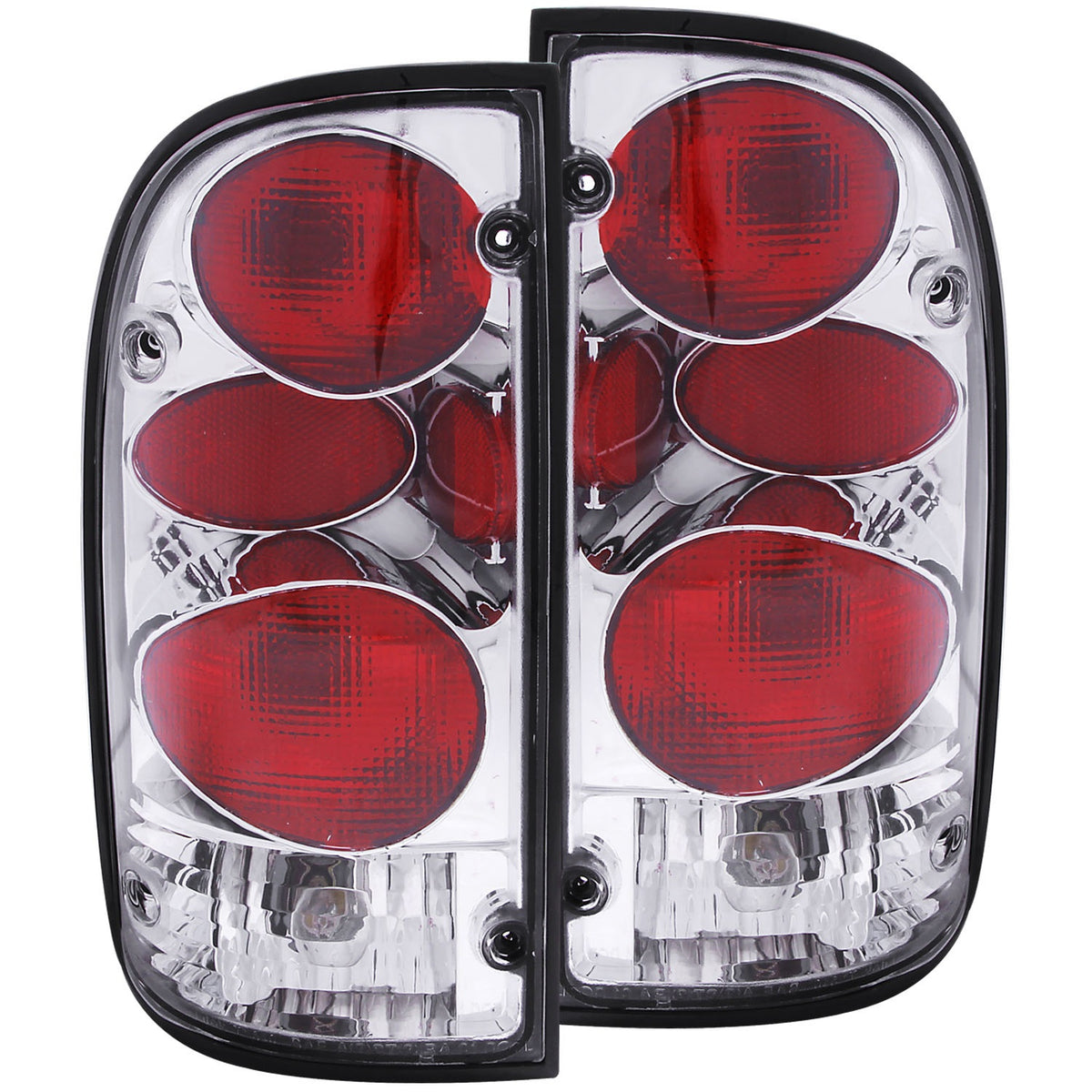 ANZO USA ZUKT_211127 Anzo ZUKT_211127 Tail Light Assembly Clear Lens Chrome Housing