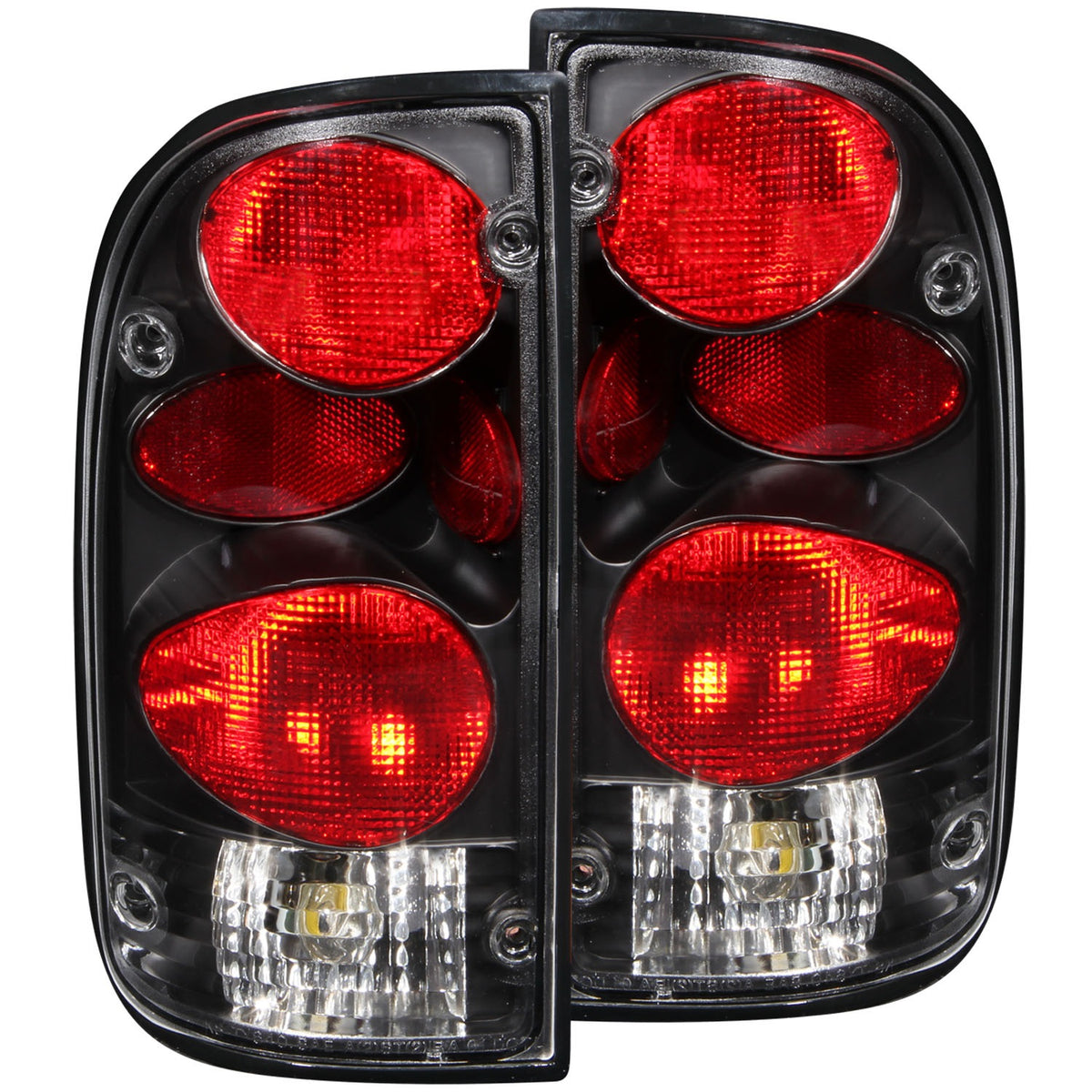 ANZO USA ZUKT_211129 Anzo ZUKT_211129 Tail Light Assembly Clear Lens Black Housing
