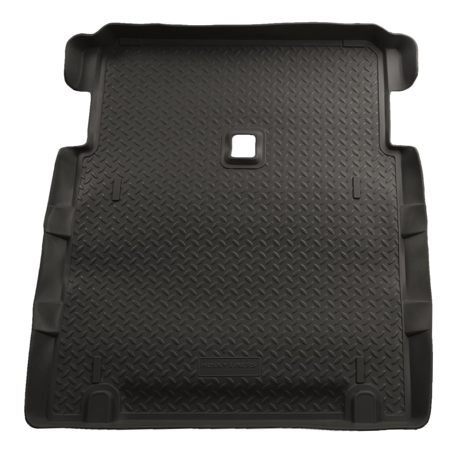 Husky Liners | Classic Style Cargo Liner For 2004-2006 Jeep Wrangler Unlimited Husky Liners | 21771 in black rubber design