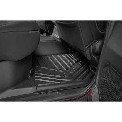 ROUGH COUNTRY Flex-Fit Floor Mats | FR & RR | CrewMax | Toyota Tundra 2WD/4WD (2022-2025) | FF-71780