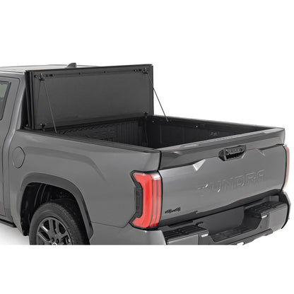 ROUGH COUNTRY Hard Tri-Fold Flip Up Bed Cover | 5'7" | Toyota Tundra 2WD/4WD (2022-2025) | 49514551