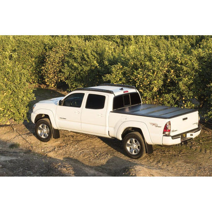BAK INDUSTRIES | BAKFlip G2 Hard Folding Tonneau Cover Rail Mounts Near Top Of Bed Rail | 2005-15 Toyota Tacoma | 5' Bed With Deck Rail System | 226406