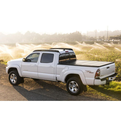 BAK INDUSTRIES | BAKFlip G2 Hard Folding Tonneau Cover Rail Mounts Near Top Of Bed Rail | 2005-15 Toyota Tacoma | 6'2" Bed With Deck Rail System | 226407