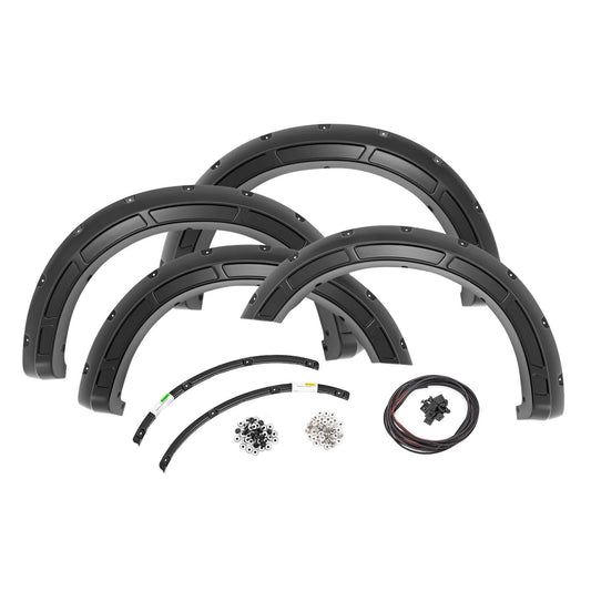 ROUGH COUNTRY | Defender Fender Flares  Ford F-250/F-350 Super Duty 2WD/4WD (2023-2026) | A-F20231