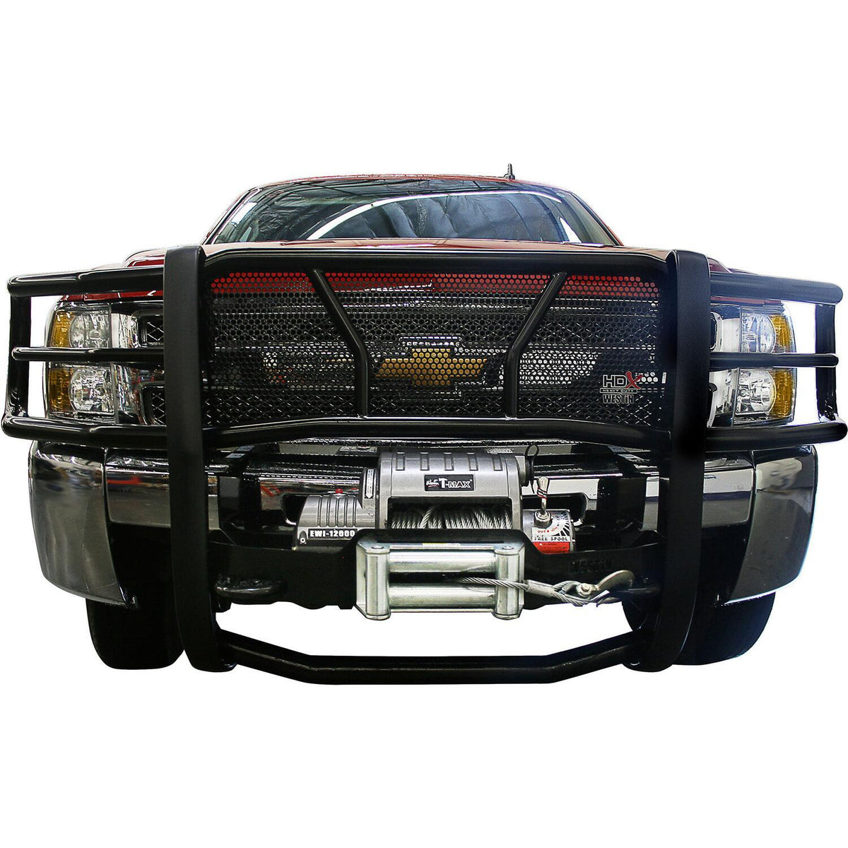 Westin HDX Winch Mount Grille Guard Shell 2007-2013 Chevy Silverado 1500
