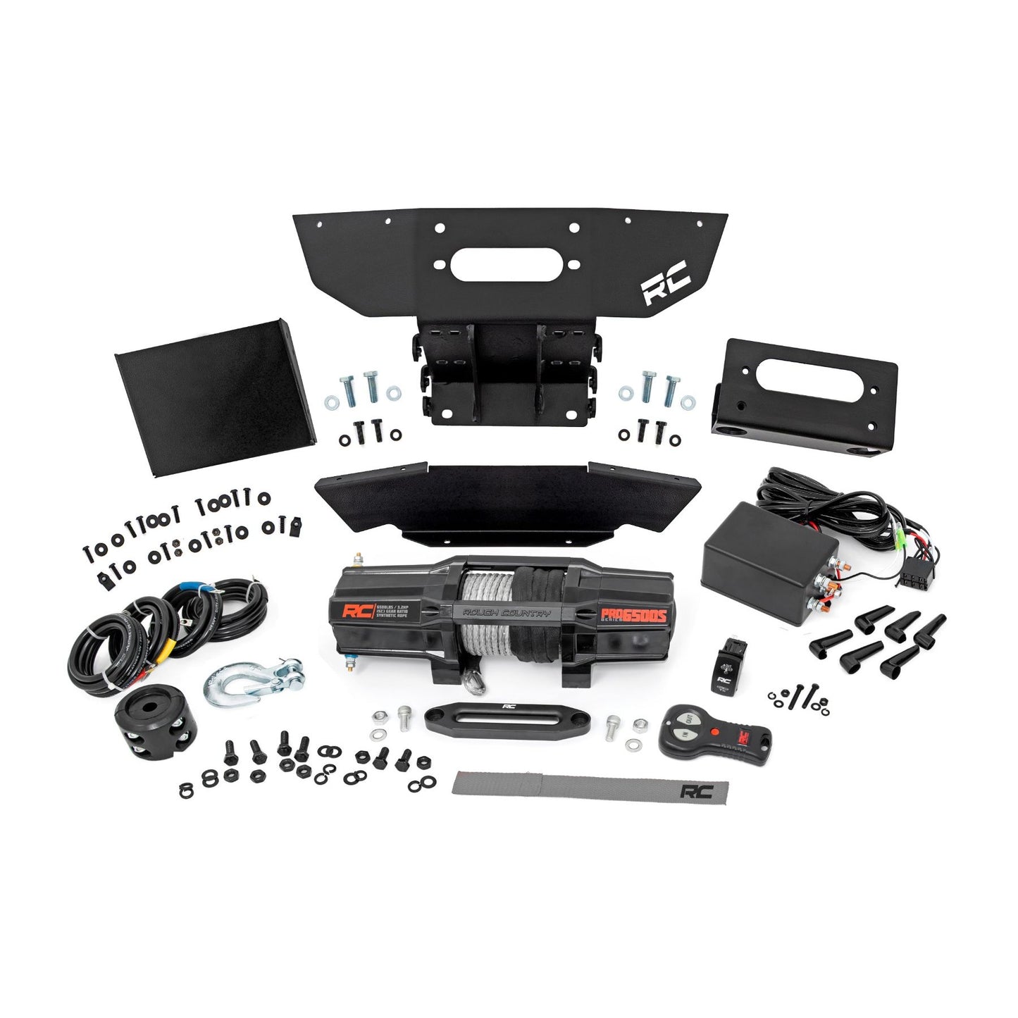 ROUGH COUNTRY Winch Mount | Front | RS6500S | Polaris RZR XP1000-4 (2024) | 93206