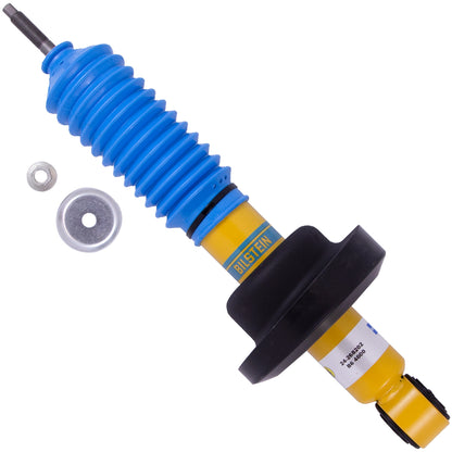 BILSTEIN | Suspension Shock Absorber Front Monotube Nissan TITAN 2017-2024 B6 4600 | 24-268202, featuring a blue rubber boot and yellow body.