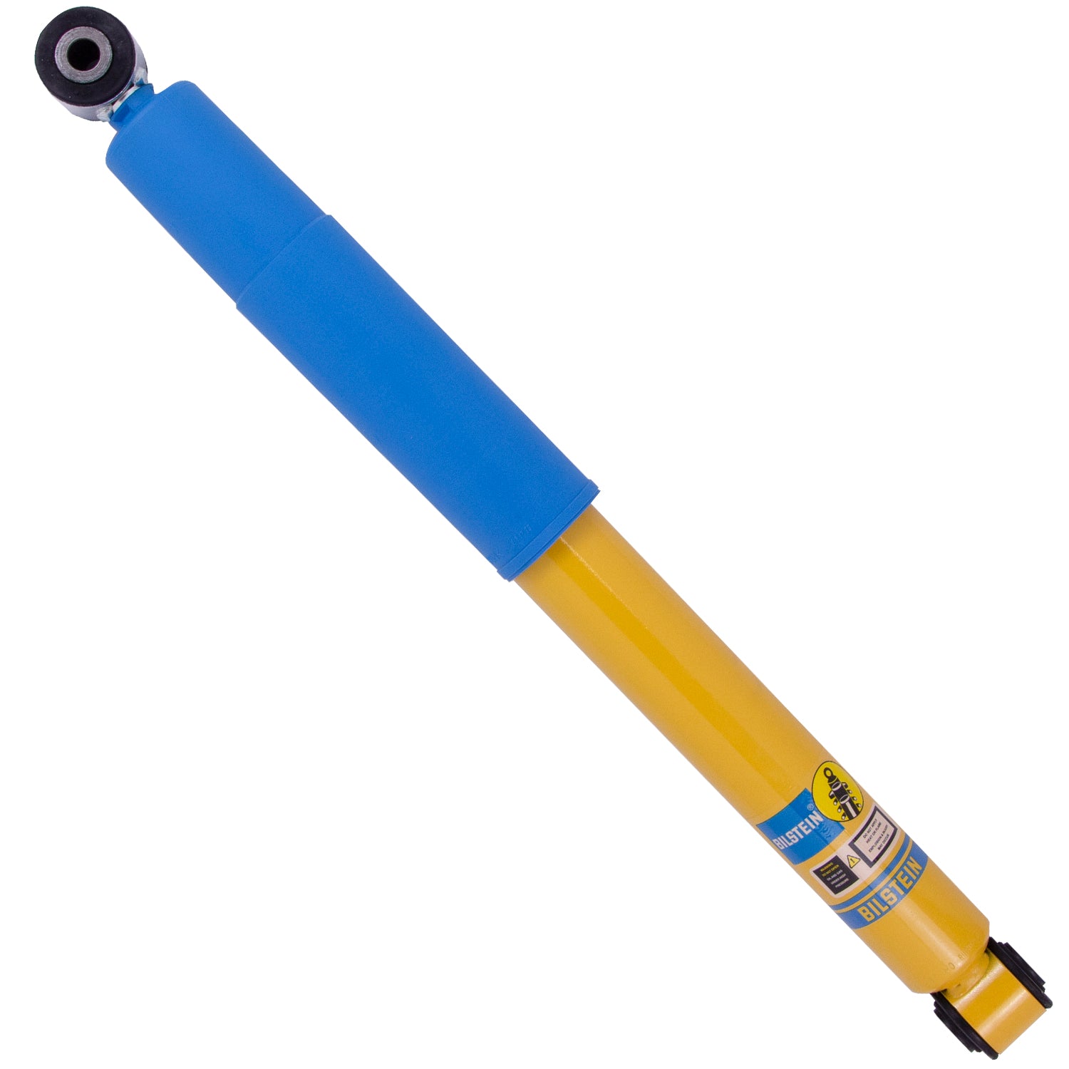 BILSTEIN | Suspension Shock Absorber Rear Monotube Nissan TITAN 2017-2024 RWD B6 4600  | 24-268219 in blue and yellow.