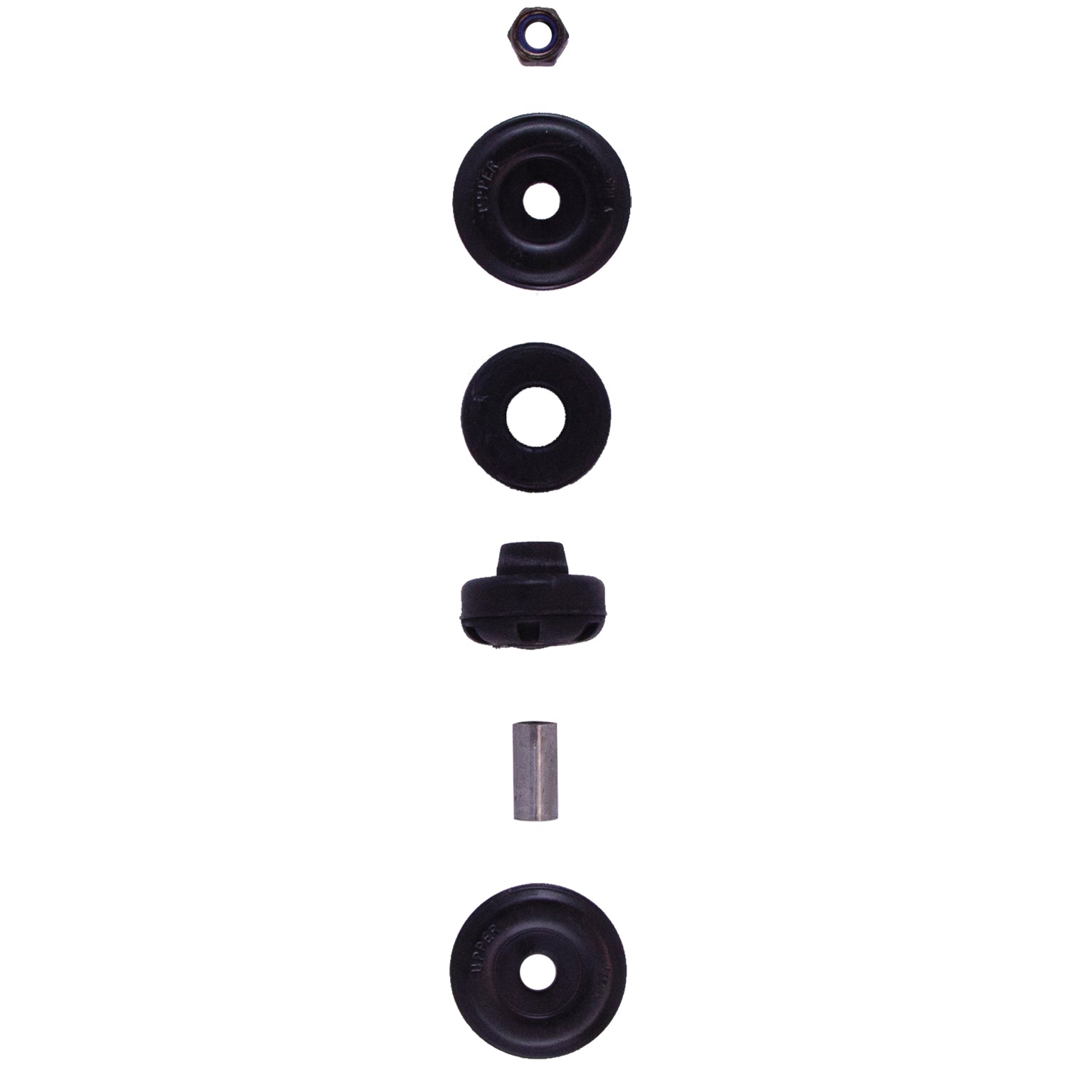 BILSTEIN | Suspension Shock Absorber Front Monotube 17-25 Ford F-250/ F-350 Super Duty 4-6 Inch B8 5100  | 24-285308 parts view including bushings and hardware.