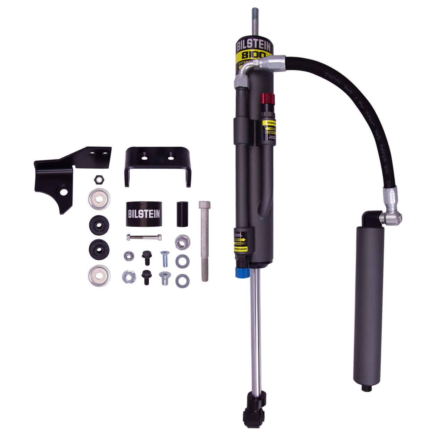BILSTEIN | Suspension Shock Absorber Front Right Monotube Jeep Wrangler 2007-2017 Wrangler JK 2018 B8 8100 (Bypass) | 25-291292 parts and assembly.