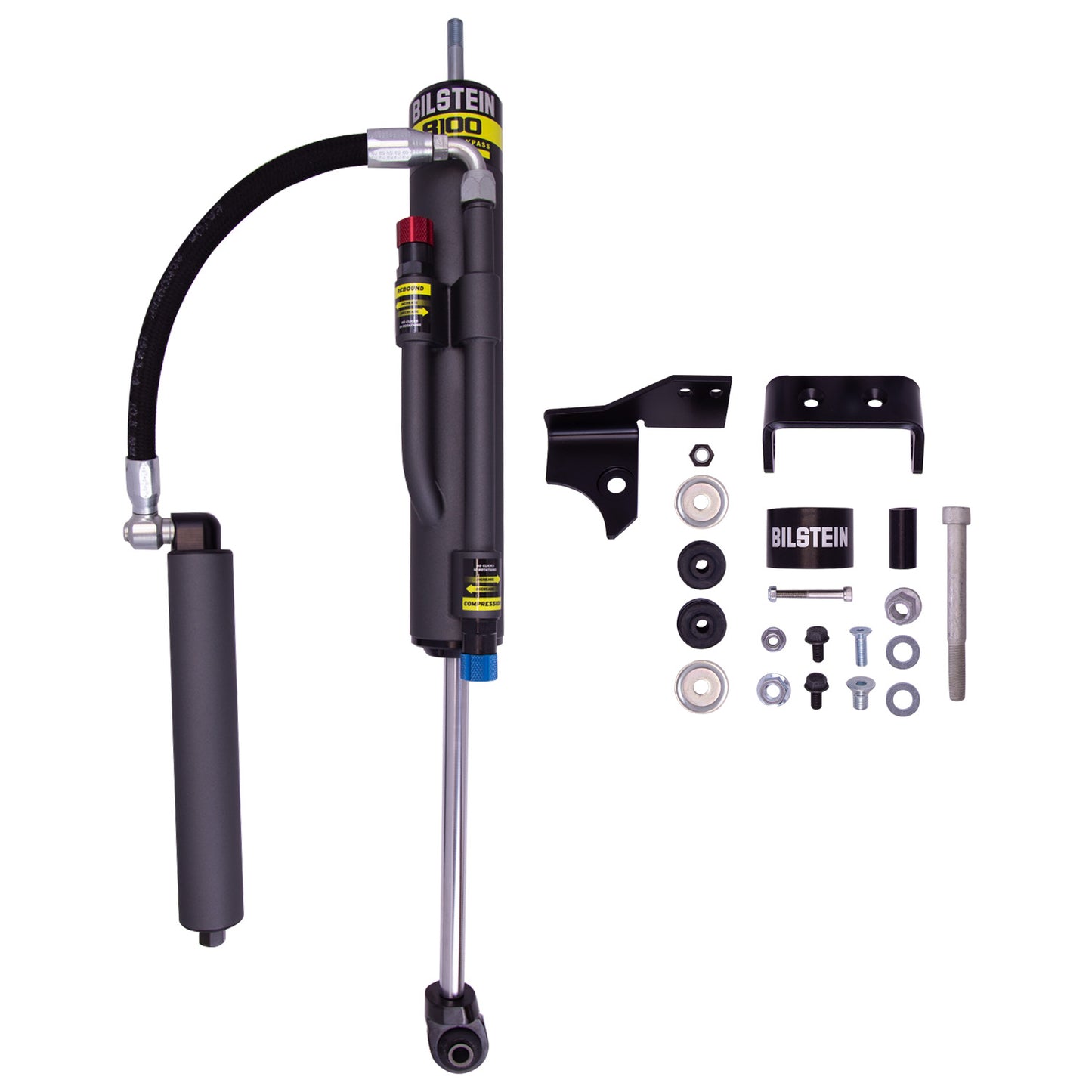 BILSTEIN | Suspension Shock Absorber Front Left Monotube Jeep Wrangler 2007-2017 Wrangler JK 2018 B8 8100 (Bypass) | 25-291308 parts and components.