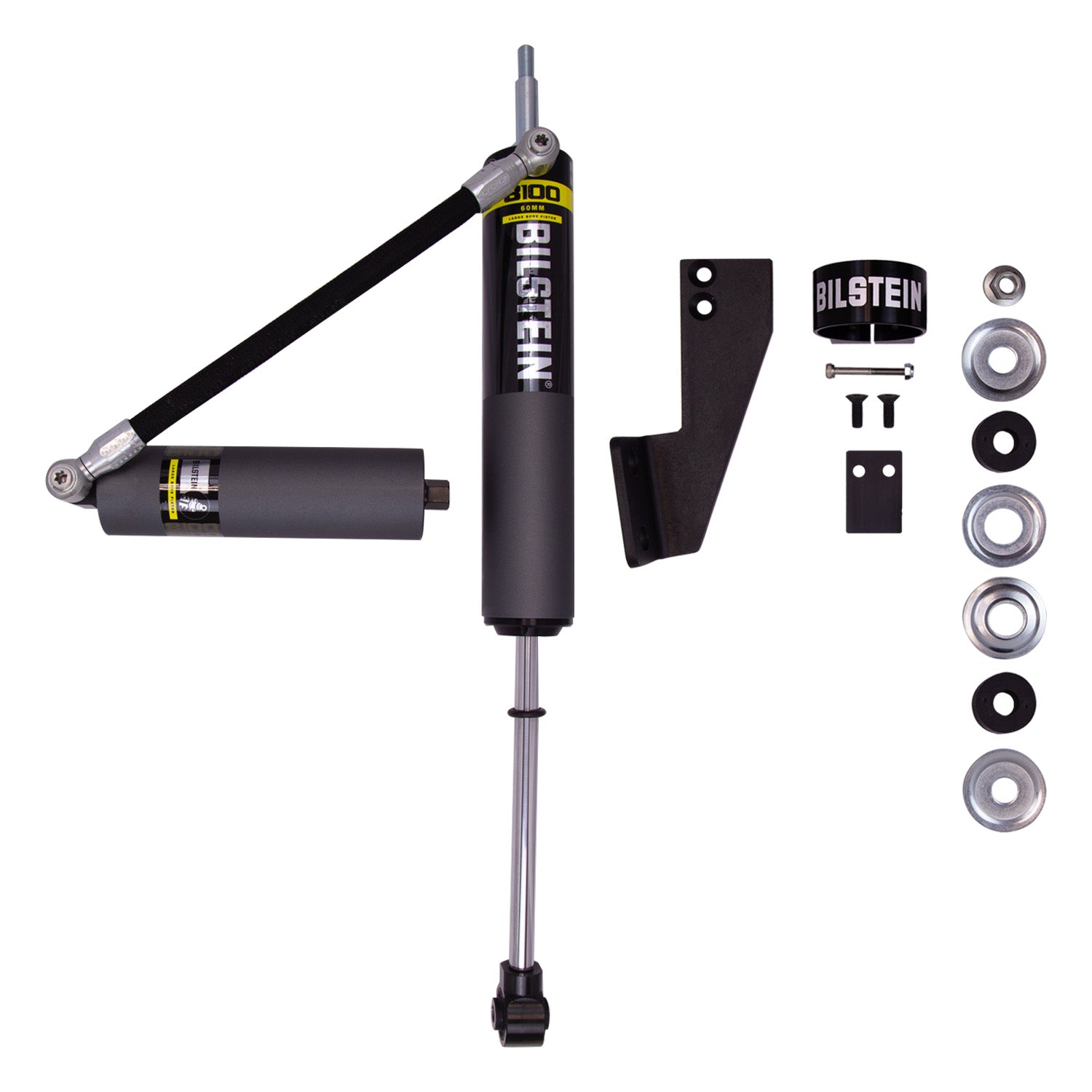 BILSTEIN | Suspension Shock Absorber Rear Left Monotube Toyota Tundra 2007-2021 B8 8100 | 25-294118 components including reservoir.