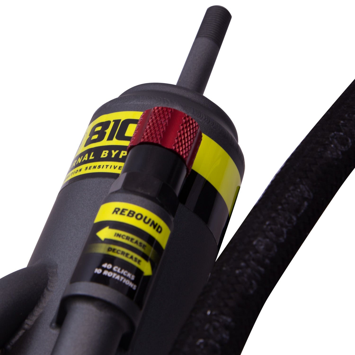 BILSTEIN | Suspension Shock Absorber Rear Left Monotube Toyota Tacoma 2005-2023 B8 8100 (Bypass) | 25-320442 close-up view.
