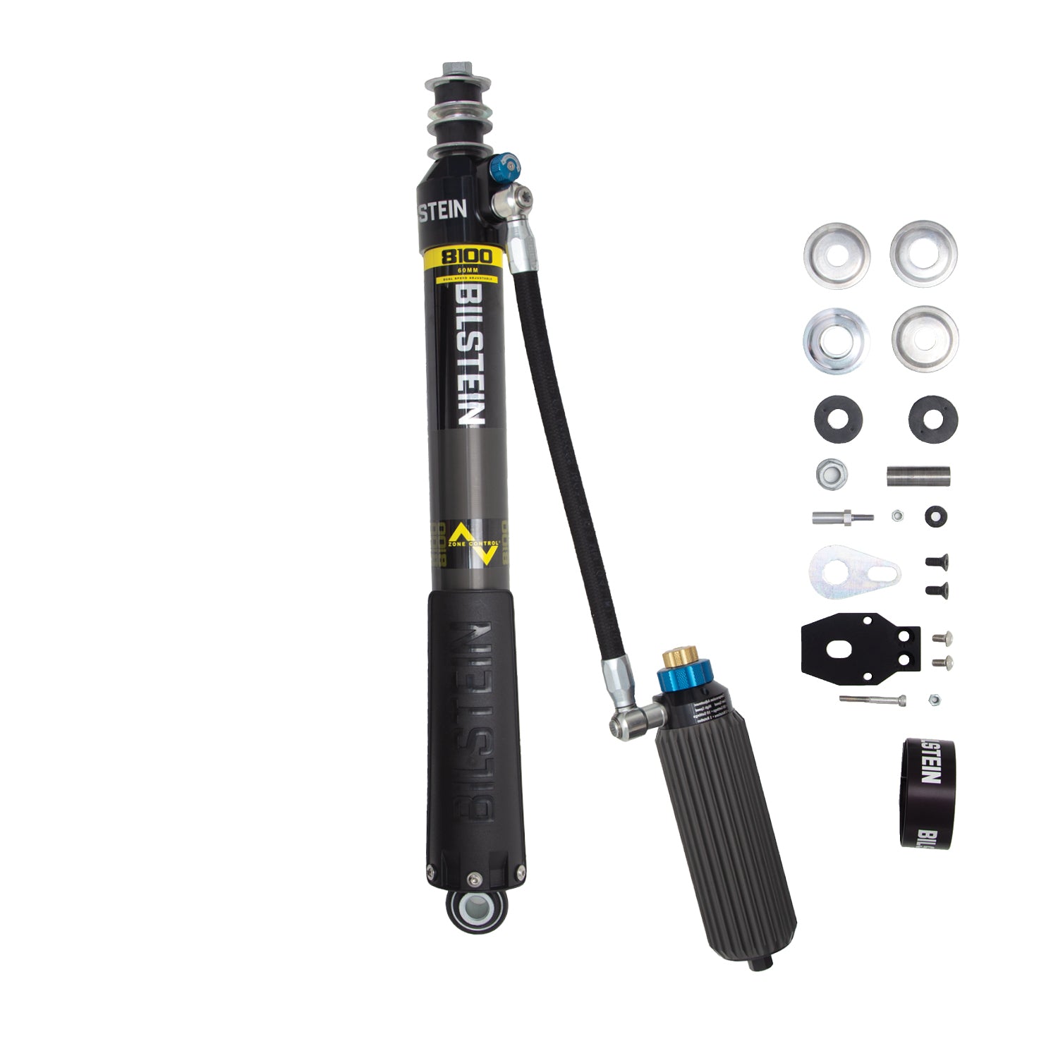 BILSTEIN | B8 8100 Black Hawk - Suspension Shock Absorber Rear 22-25 Toyota Tundra  | 25-332315 with accessories and remote reservoir.