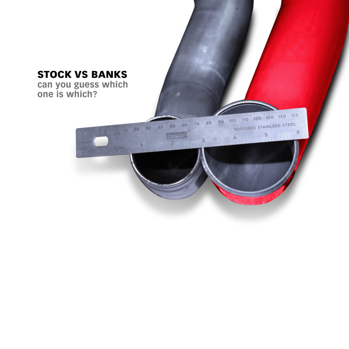 BANKS POWER | Boost Tube Upgrade Kit, Red Powder-Coated For 2004.5-2009 Chevy/GMC 2500/3500 6.6L Duramax | 25936