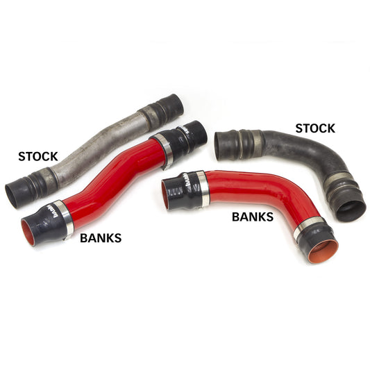 BANKS POWER | Boost Tube Kit Red Powdercoat 2010-12 Ram 6.7L OEM Replacement Boost Tubes | 25998