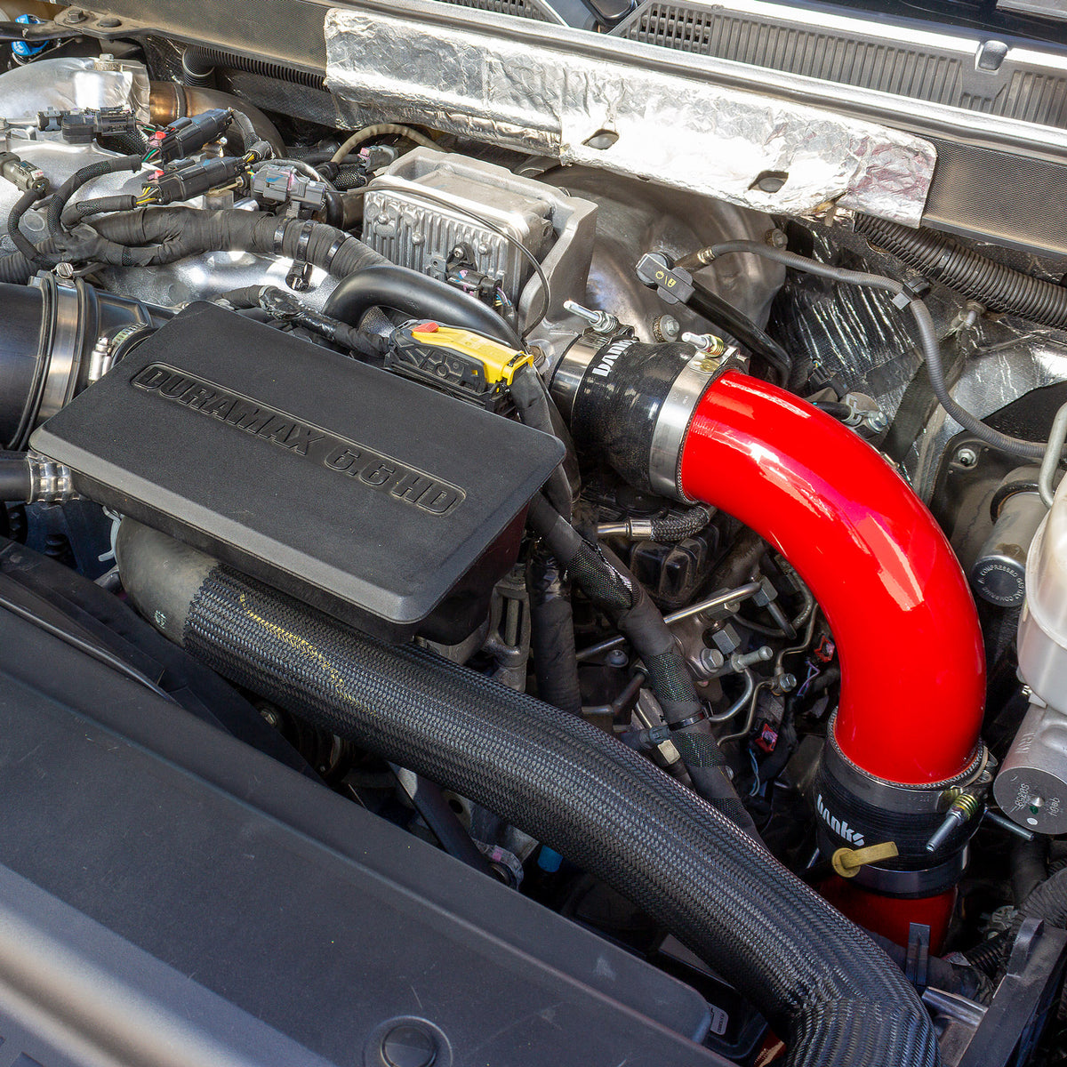 BANKS POWER | Boost Tube Upgrade Kit Red Powder Coated (Set) For 17-19 Chevy/GMC 2500/3500 6.6L Duramax L5P | 25999