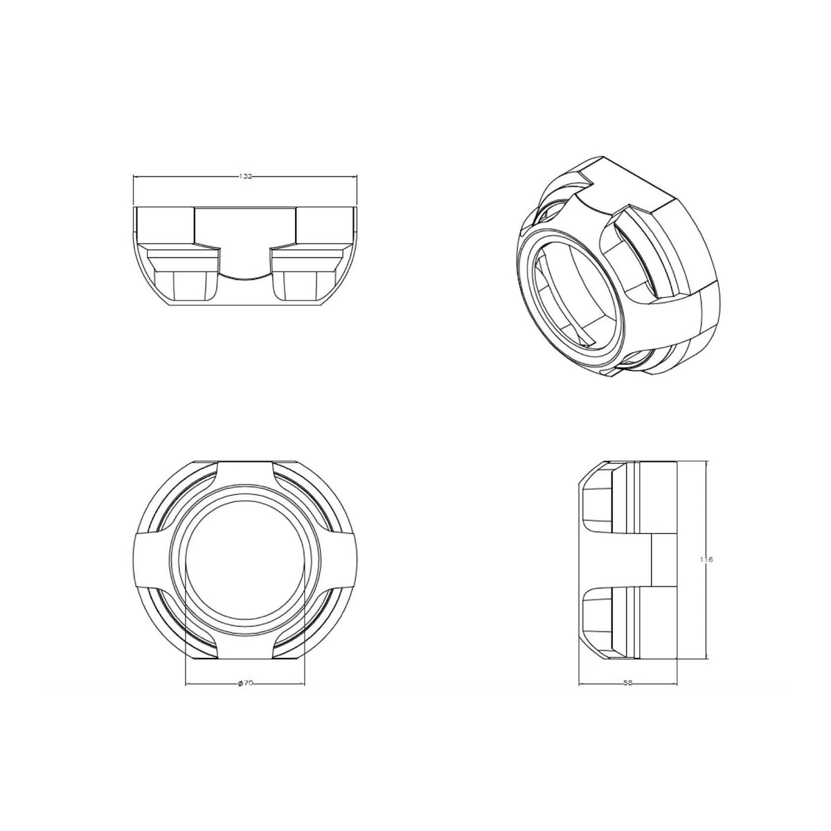 Morimoto Apollo 2.0 Flat Projector Shroud product image 2