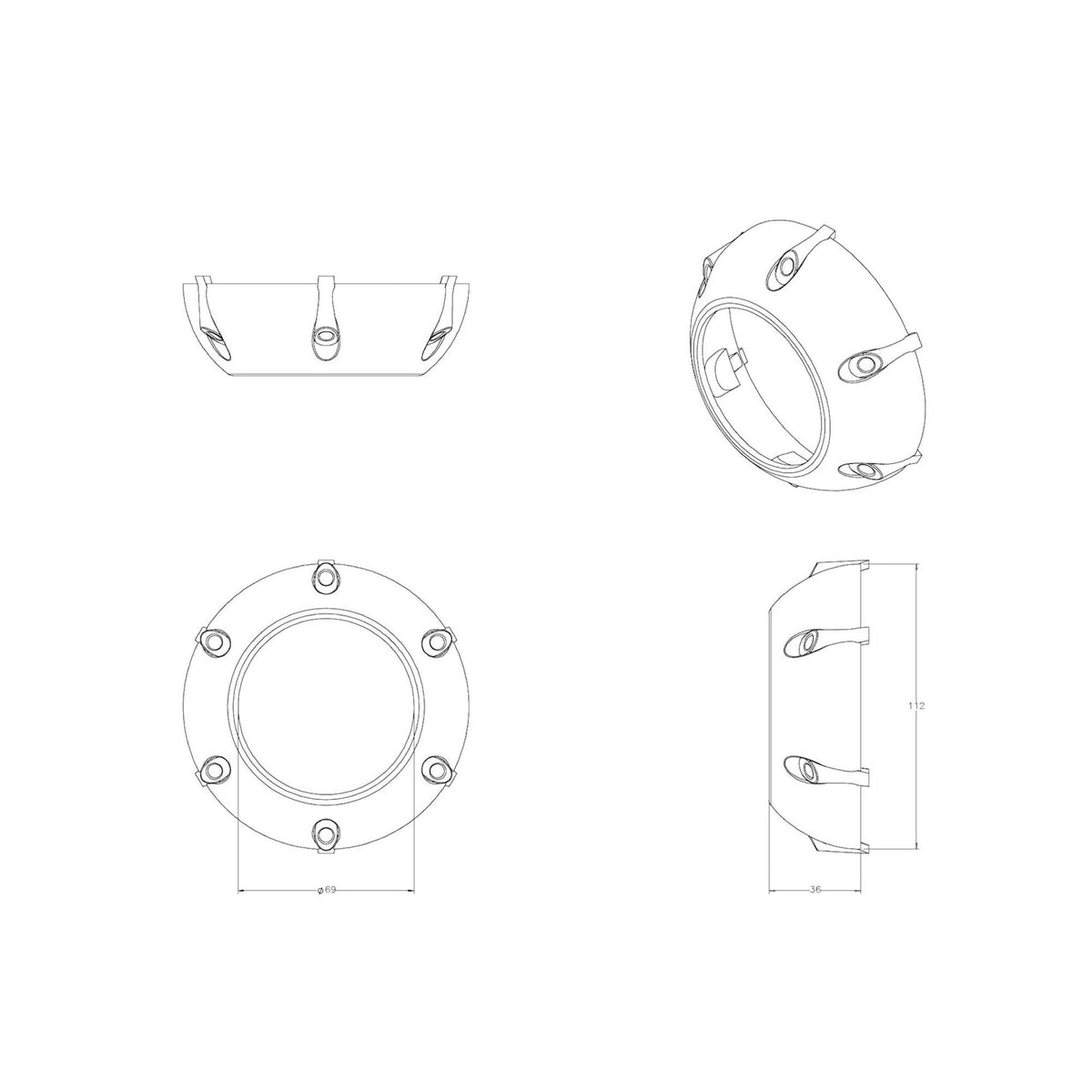 Morimoto GTi-R Projector Shroud product image 2
