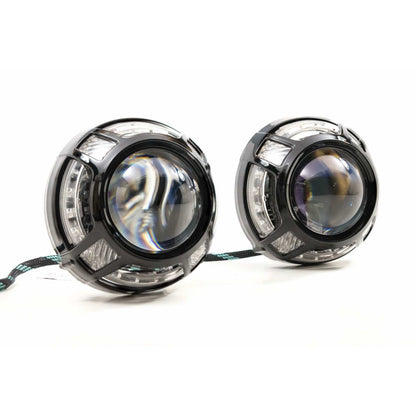 Morimoto Panamera 2.0 Projector Shroud (Black) (White/Amber LED Switchback)