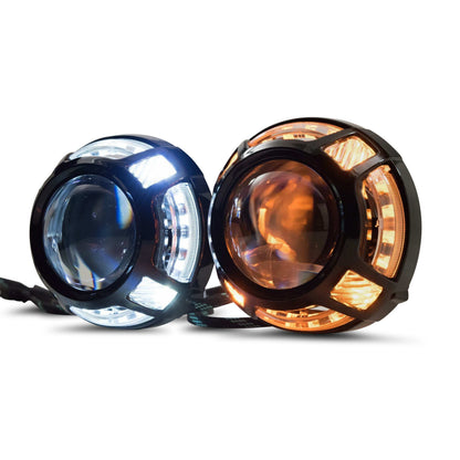 Morimoto Panamera 2.0 Projector Shroud (Black) (White/Amber LED Switchback) product image 2